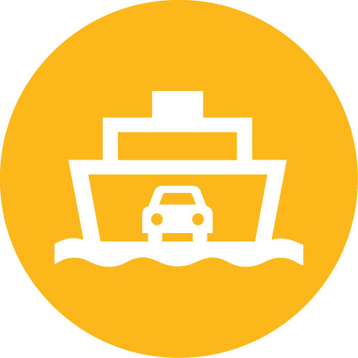 Logo with fast ferry
