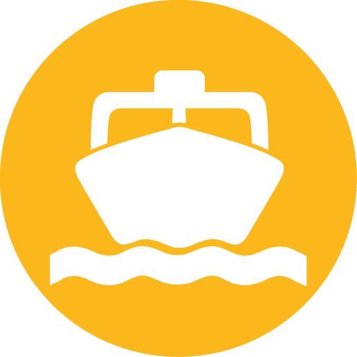 Logo with water taxi